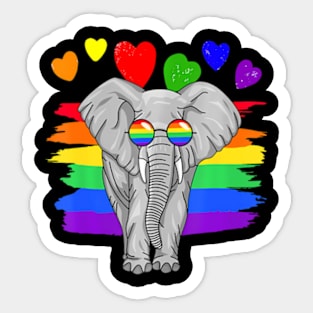 LGBT Elephant Gay Pride LGBTQ Sticker